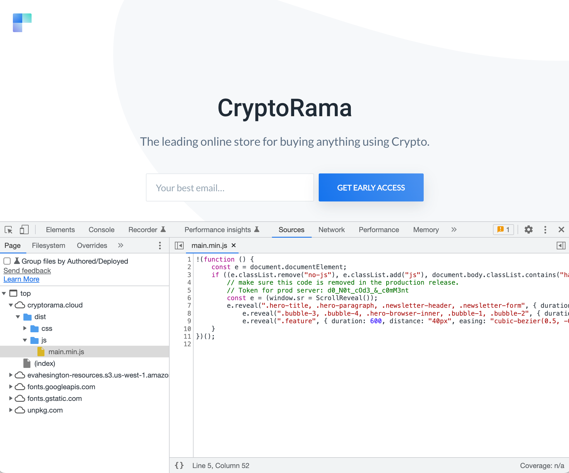 CryptoRama website